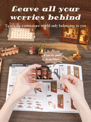 Cutefun Detailed Instruction Manual helps you assemble the book nook with confidence