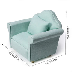 Cutemini dollhouse couch makes a thoughtful gift for miniatures fans.