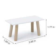 Cutemini living room table with natural wood finish for cozy displays.