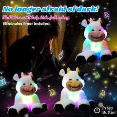Cuteoy colorful LED inside cow offers a comforting night glow.