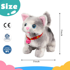 Cuteoy talking cat plush belly button activation for easy power on