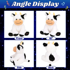 Cuteoy plush cow with velvet filling for durable, huggable playtime.