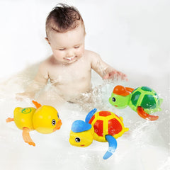 Cuterabit bath toys: turtles and yellow duck wind up for engaging bath time play.