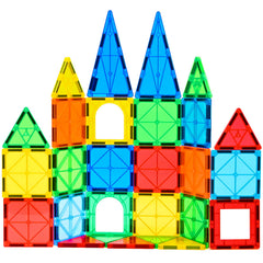 CuteTiger magnetic tiles 64-piece set in a box for easy storage and setup