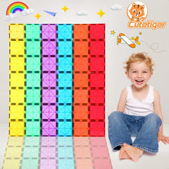 CuteTiger tiles offer a strong magnetic hold for stable constructions.