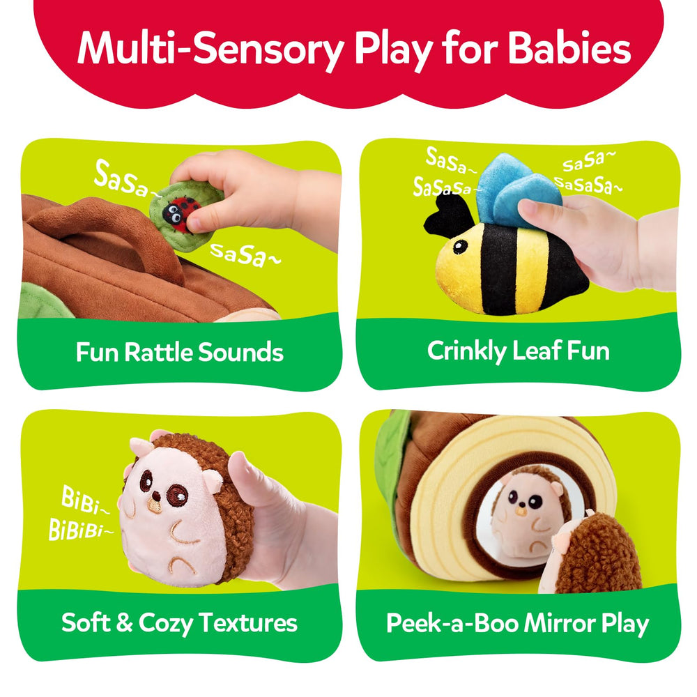 CuteZone Hedgehog plush with rich textures for tactile feedback