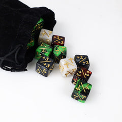 CUUKSHKN velvet bag included: easy storage and transport for your dice set