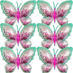 CUUSNNY butterfly balloon close-up with pink-green gradient for romantic decor