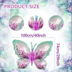 CUUSNNY six-piece butterfly balloons set for dramatic garden decor