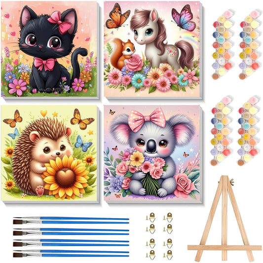 Cviokrdu paint by numbers canvas for kids with horse design, beginner-friendly and mess-controlled.