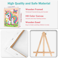 Cviokrdu wooden easel included supports posture-friendly painting.