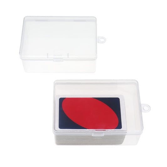 Cwdew UNO card case inside view showing compact capacity for 112 cards.
