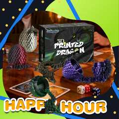 Cybermaker 3D printed dragon eggs gift-ready packaging idea.