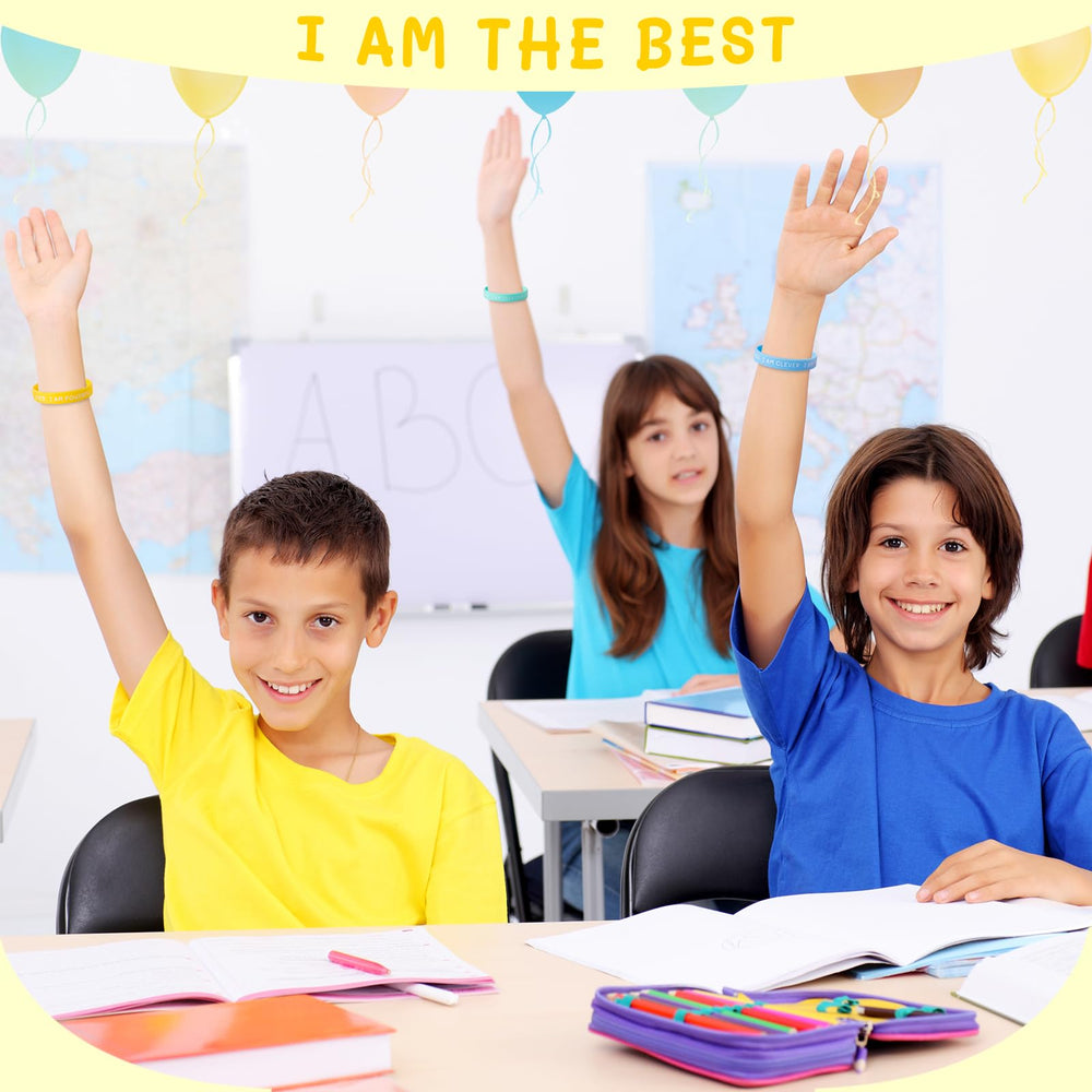 CYCLUSIVE party and classroom wristbands for celebratory occasions.