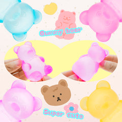 CYICTOY gummy bear stress toy purple for tactile relief during classes.