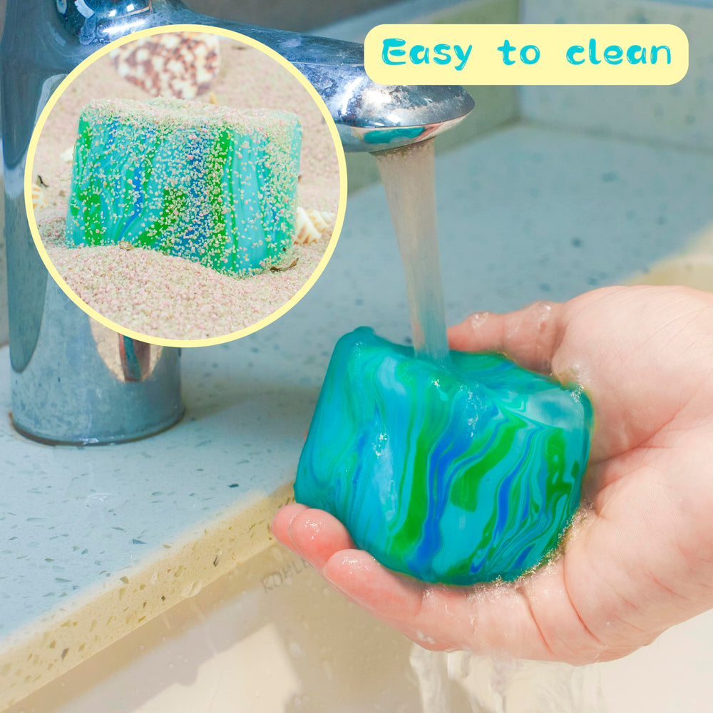CYICTOY ice green camo design cube fits small hands easily.