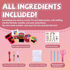 Cymbana Kids Sewing Kit cookies set—safe materials support gentle learning