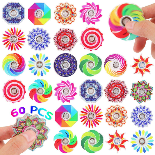 Cymeray mini fidget spinner close-up with vibrant colors for quick focus.