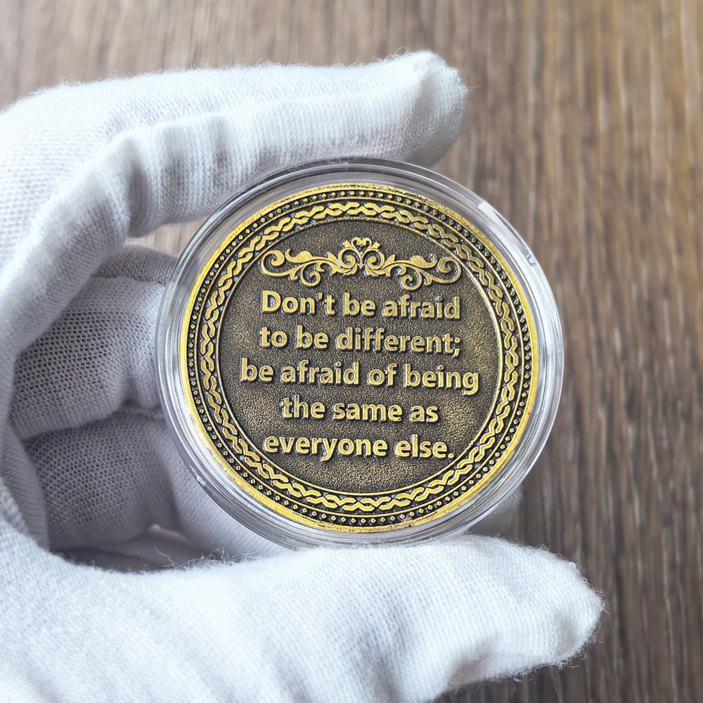 CYOUNG Witch Challenge Coin back features the quote to boost confidence.
