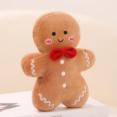 Cyprinus Carpio gingerbread pillow packaging photo highlights lightweight, easy-care holiday decor.
