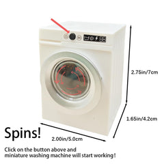 Cyraft 1:12 washing-machine door detail shows working access for interactive play