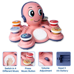 CYURMJUN piano mode invites toddlers to explore melodies and patterns.