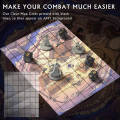 CZYY Acrylic Game Mat 6x8 clear battle map board enables quick, clutter-free layouts.