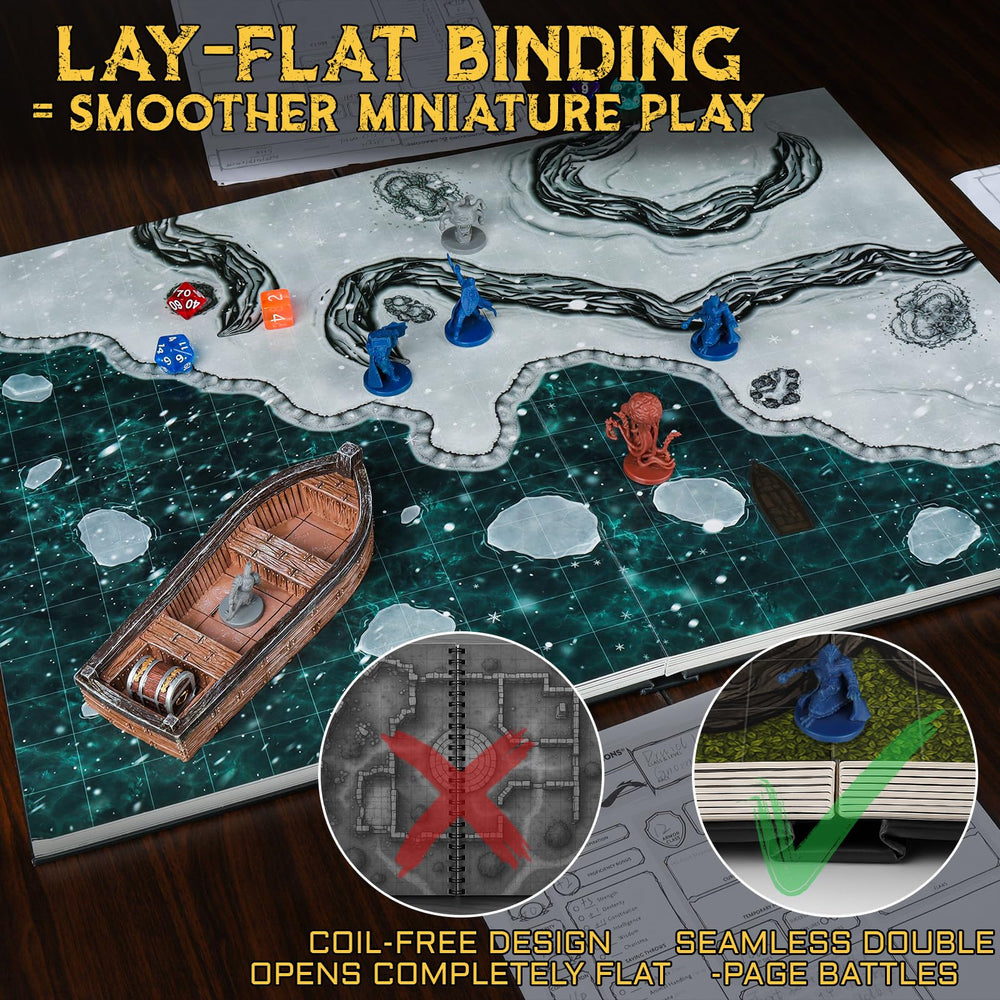 CZYY DND Battle Map Book: castle hall map for siege planning and lineup.