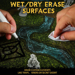 CZYY DND Battle Map Book: forest path map for ambushes and exploration.