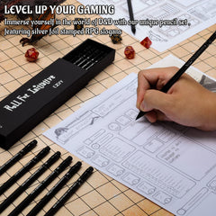 CZYY DND pencils display D6 dice numbers for quick in-game references
