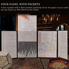 CZYY DND screen wet erase pockets for quick notes during sessions