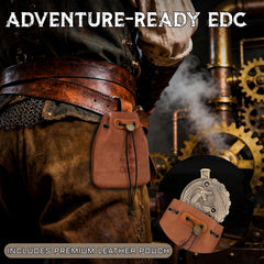 CZYY MinZerTRPG premium leather pouch protects your dice on the go.