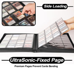 D DACCKIT binds 64 cards per page for organized storage.