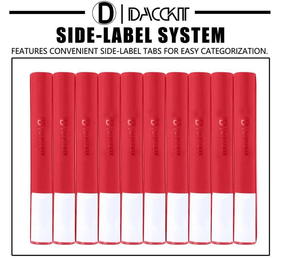 Rigid front and rear covers provide durable, long-term use