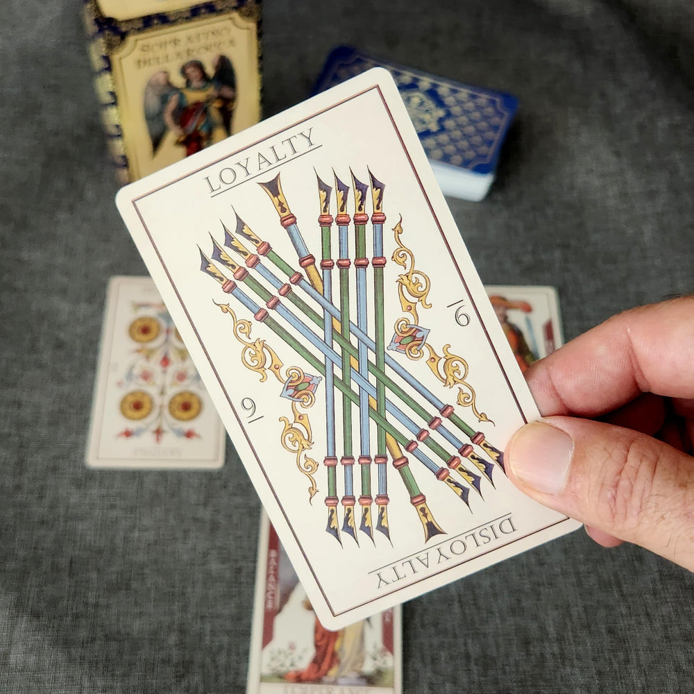 Da Brigh Soprafino Dellarocca Tarot standard size for familiar handling