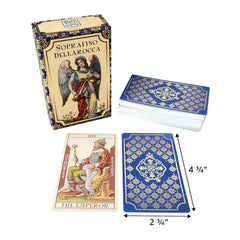 Da Brigh Soprafino Dellarocca Tarot thick paper stock conveys durability and premium feel