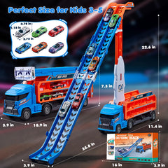 DADAPALS dual lane race track foldable for smooth downhill racing.