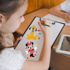 DaeSichi waterproof stickers are reusable on smooth surfaces and crafts.