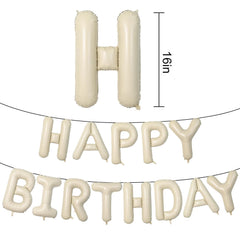 Dagelar cream-white foil letters banner close-up showing premium embossing.