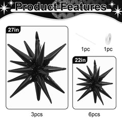 Dagelar explosion star balloons 27in for striking centerpieces