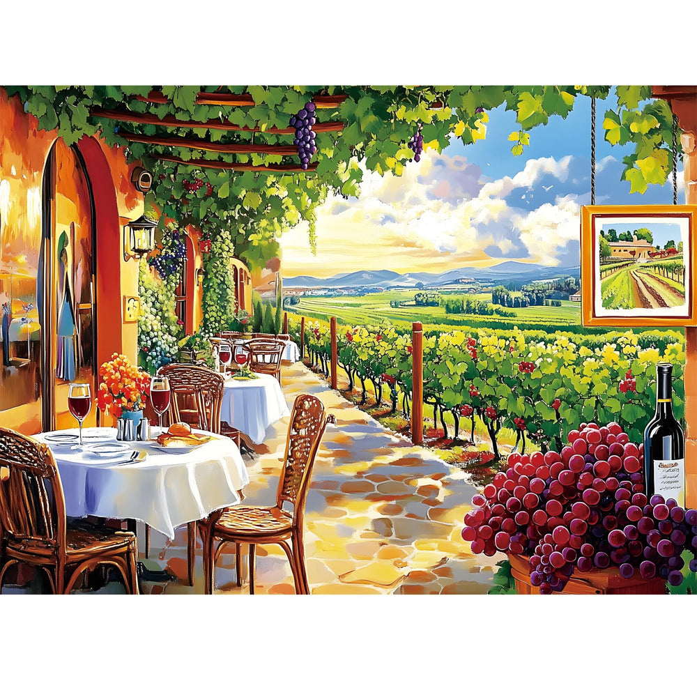 DAGIRT wine estate puzzle 500-piece for a relaxing, mindful challenge.
