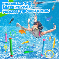 Daisiki octopus dive toy with ergonomic grip for safe grabbing during water play