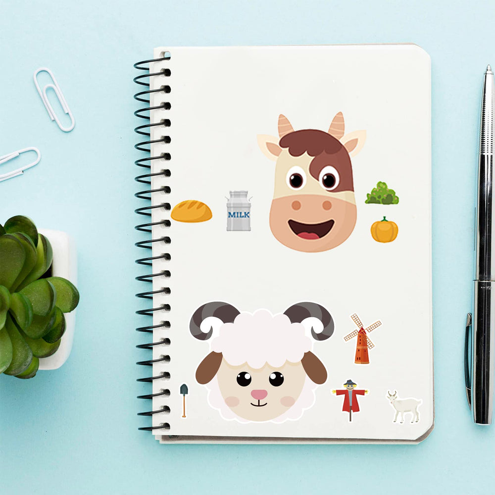 DaiUni farm animal stickers brighten birthday party activities and gifts.