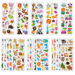DaiUni animal 3D puffy stickers sheets for kids' play and crafts