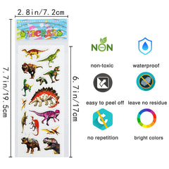 DaiUni 3D Dinosaur Puffy Stickers sheet variety designs for reward charts.