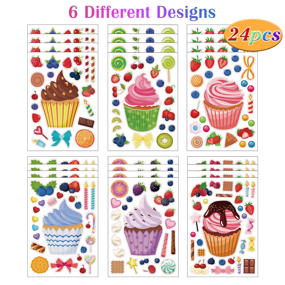 Six designs, four sheets each, ideal for group activities and creative play.