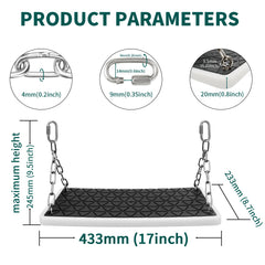 Dakzhou heavy-duty swing seat with 304 stainless steel hardware