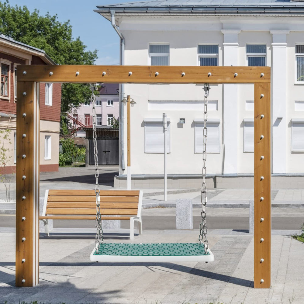 Dakzhou swing seat demonstrating easy installation in minutes.