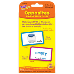 Daler Rowney Opposites Pocket Flash Cards portable size ideal for on-the-go learning.