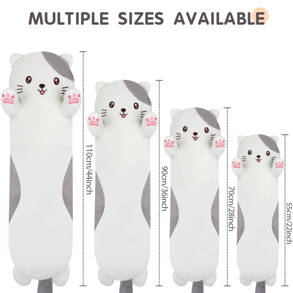 Dalmao jumbo cat stuffed animal, soft plush toy ideal for hugs.